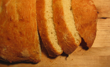 Peasant Bread Sliced